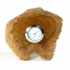 Handmade wooden clock Australian Brown Mallee Burr wood Quarts clock movement