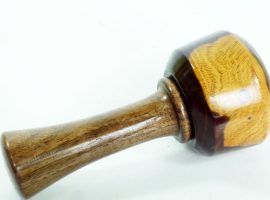 1932 old lignum vitae carving mallet English Walnut handle