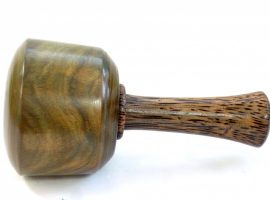 handmade carving mallet old lignum vitae palmwood handle