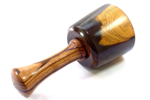 Carving mallet vintage lignum vitae Zebrano handle