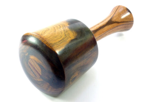 Carving mallet vintage lignum vitae Zebrano handle