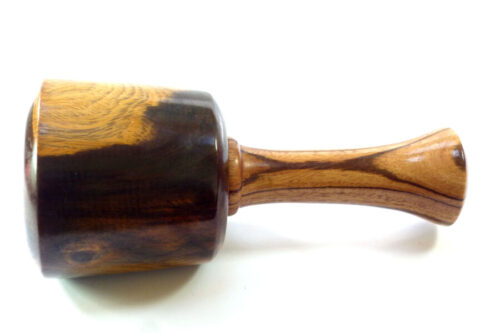 Carving mallet vintage lignum vitae Zebrano handle