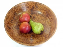 Handmade bowl in Thuya Burr