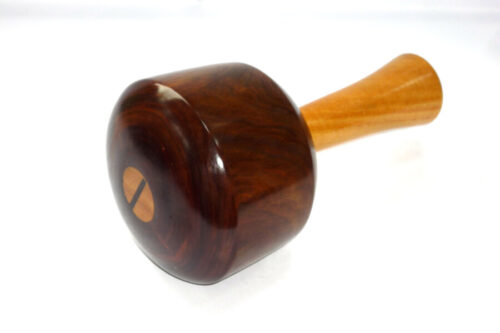 Handmade carving mallet old lignum vitae satinwood handle