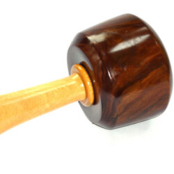 Handmade carving mallet old lignum vitae satinwood handle