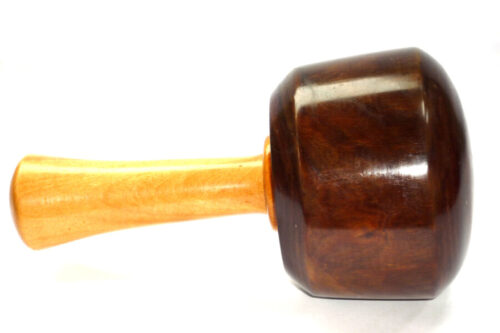 Handmade carving mallet old lignum vitae satinwood handle