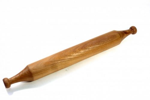 Handmade wooden rolling pin New England Style in gorgeously grained English Elm unique.