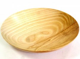 Handmade wooden bowl olive ash