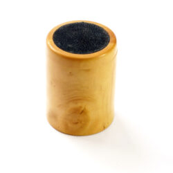 Handmade boxwood pot with stingray skin inlay