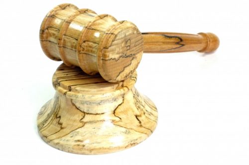 Handmade gavel fluted handle and block spectacular English Spalted Beech