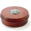 Handmade Trinket box keepsake box Bubinga wood pewter inlay