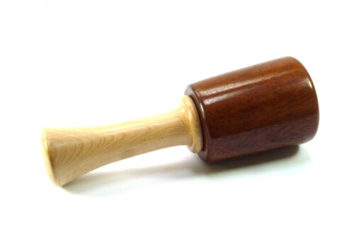 Lightweight carving mallet knob thorn and maple