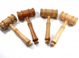 Custom made gavels in choice of woods