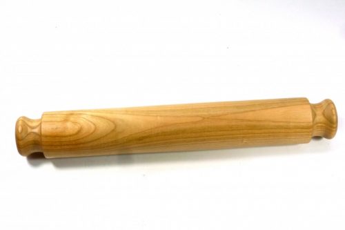 Handmade New England Style wooden rolling pin small English Wild Cherry 2.JPG