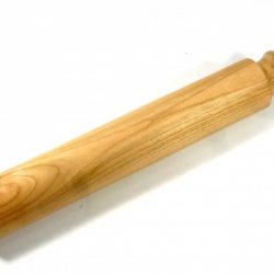 Handmade New England Style wooden rolling pin small English Wild Cherry 2.JPG