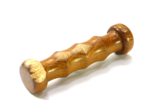 Handmade fingergrip Yawara stick English Laburnum