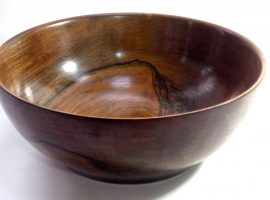 handmade wooden bowl English walnut