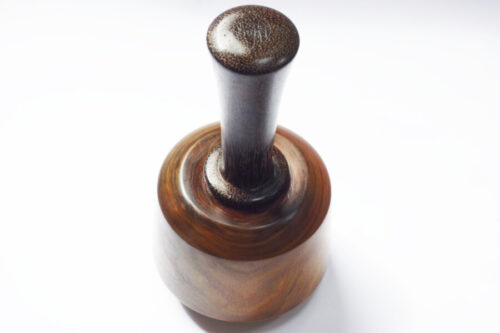 Heavyweight carving mallet old lignum vitae black palmwood handle