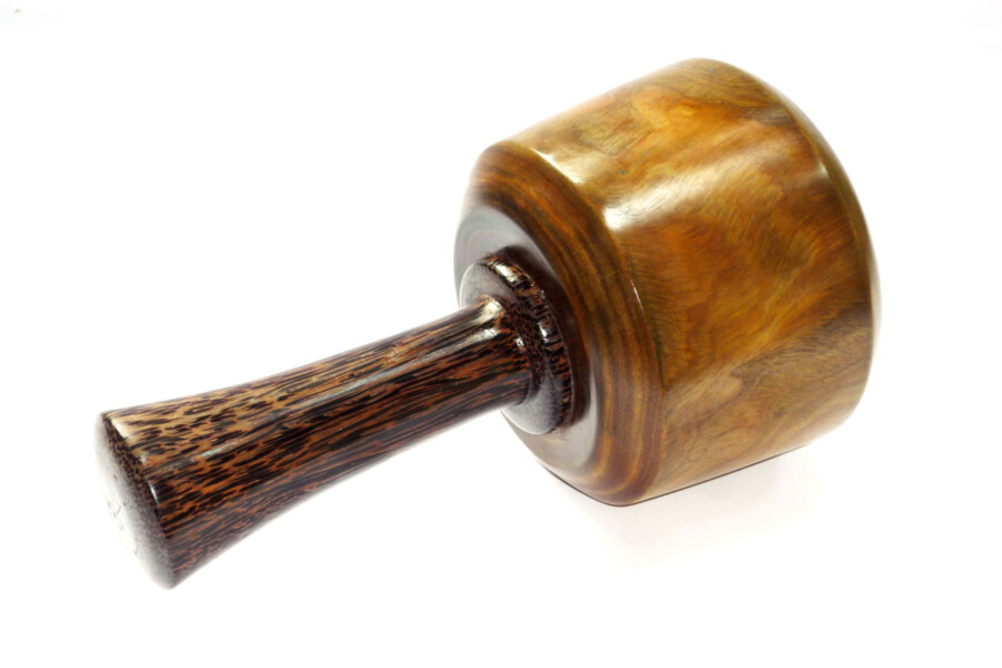 Heavyweight Carving Mallet 1963 Lignum Vitae Black Palmwood Handle