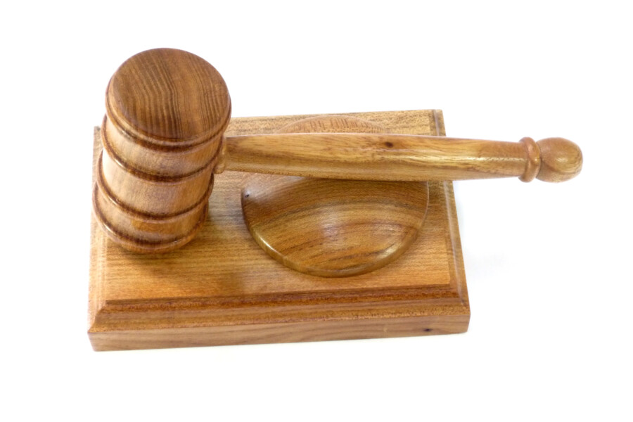 Presentation Wooden Gavel & Block English Elm Tommy Woodpecker Woodworks