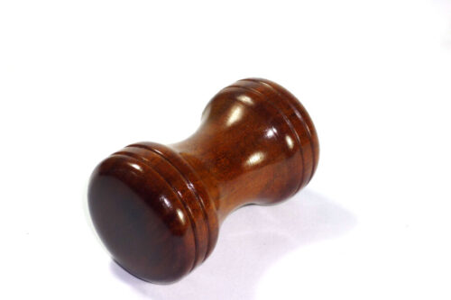 Handmade double top palm gavel Brown Ivory wood