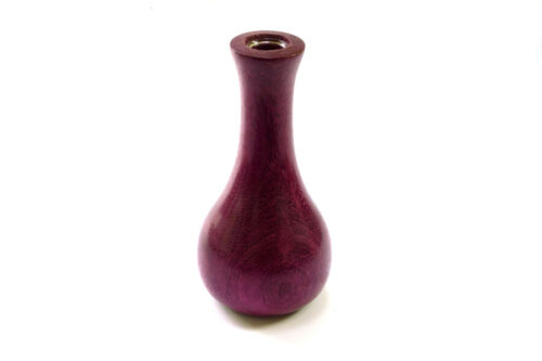 Bud vase in Purpleheart wood