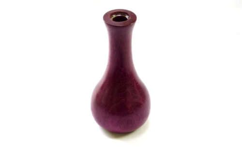 Bud vase in Purpleheart wood