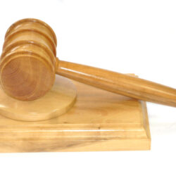 Presentation gavel and block English Box