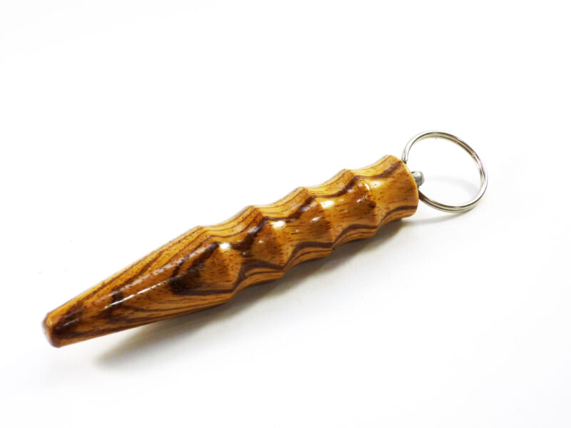 Handmade kubotan zebrano wood