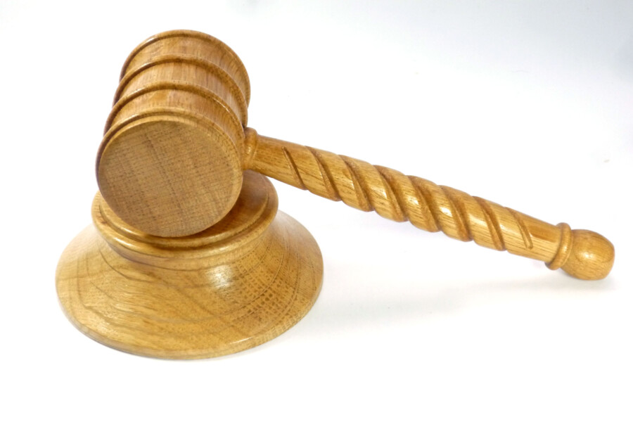 Wooden Gavel & Block English Oak Barley Twist Handle Tommy Woodpecker