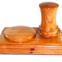 Presentation palm gavel and block English Yew