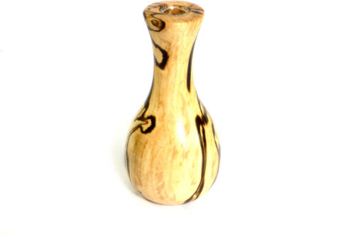 Handmade bud vase English Spalted Hornbeam