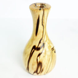 Handmade bud vase English Spalted Hornbeam