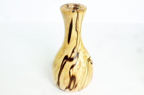 Handmade bud vase English Spalted Hornbeam