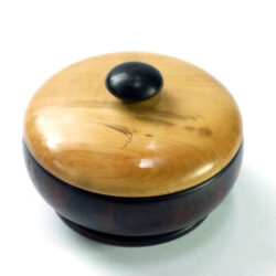 Handmade pot in English Boxwood & Victorian Ebony