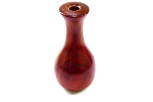 Handmade bud vase Padauk wood