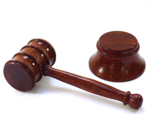 Handmade gavel and block Australian Jarrah wood