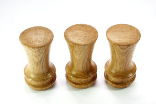 Handmade trio of palm gavels English Oak
