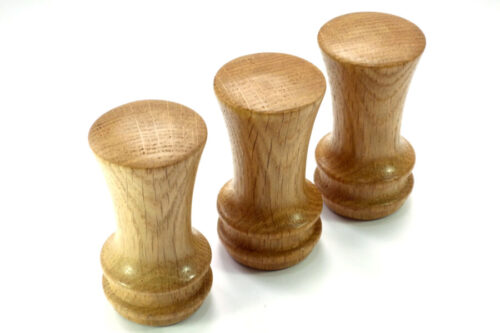 Handmade trio of palm gavels English Oak