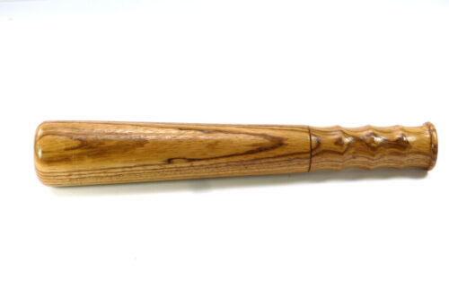 Handmade fishing priest zebrano wood