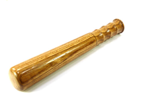 Handmade fishing priest zebrano wood