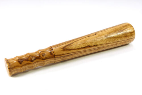 Handmade fishing priest zebrano wood