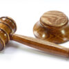 Handmade gavel and block English Laburnum