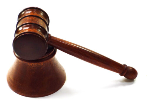Handmade gavel and block Mahogany