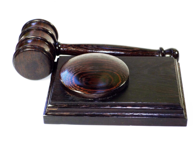 Handmade gavel and block set Wenge wood