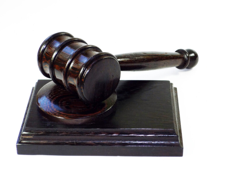 Handmade gavel and block set Wenge wood