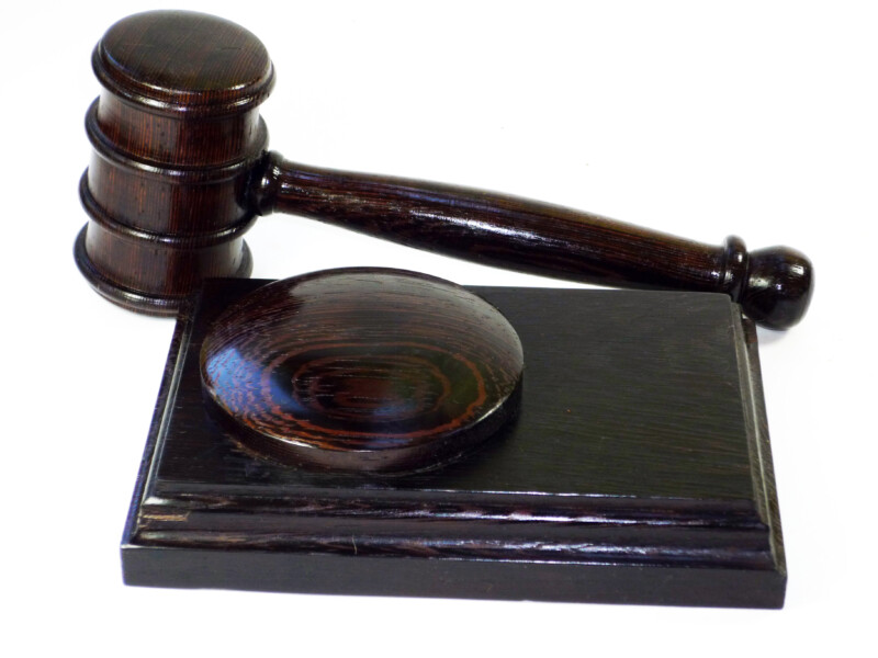 Handmade gavel and block set Wenge wood