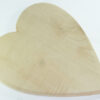 Handmade chopping board heart shape single piece English Sycamore