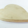 Handmade chopping board heart shape single piece English Sycamore