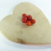 Handmade chopping board heart shape single piece English Sycamore